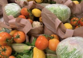 bags of vegetables